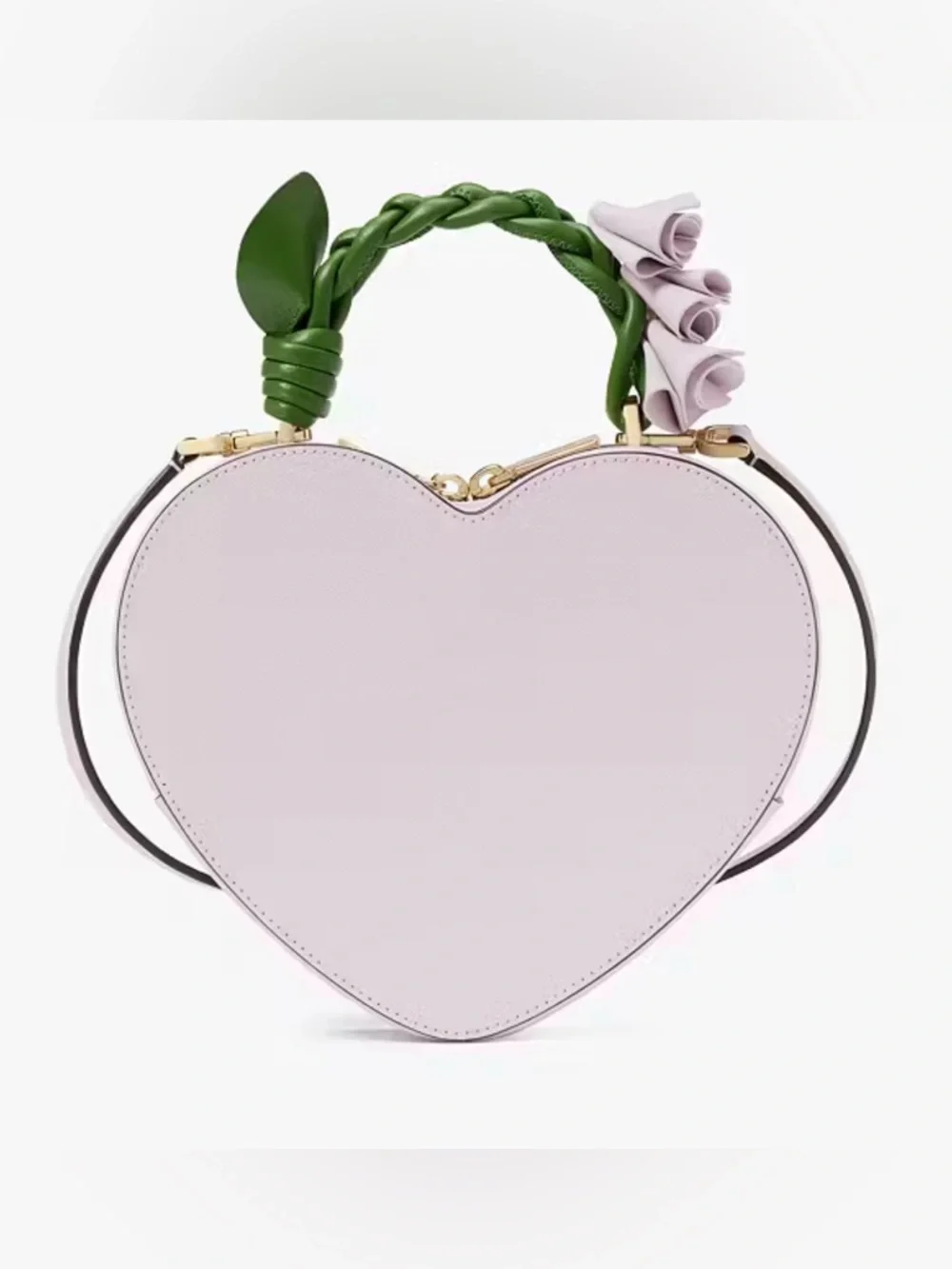 FACTORY SEALED! Kate Spade ♠️ Love Shack Flora Heart 💜 Pale Amethyst Crossbody - Picture 2 of 8